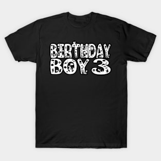 3rd Birthday Boy 3 Years Old Fishing Lover Theme Party design T-Shirt